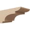 Ekena Millwork 7"W x 14"D x 7"H Wide New Brighton Rough Cedar Woodgrain TimberThane Corbel, Primed Tan CORUR07X14X07NEBRCPR - alternate 1